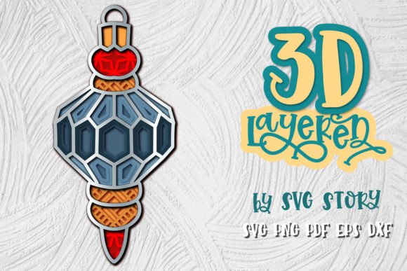 3D Christmas Tree Decoration 05 Ball SVG Review
