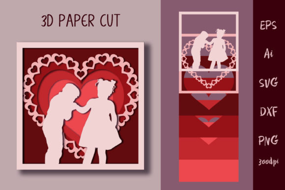 3D SVG Love Postcard for Shadow Boxes Review
