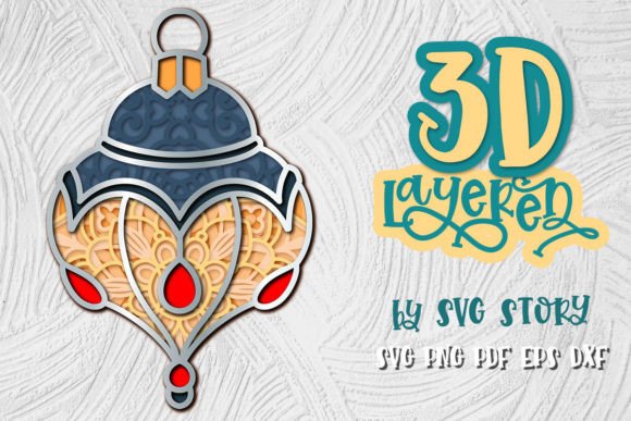 3D SVG Review: Christmas Tree Ball Asset