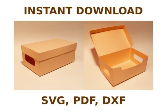 Bankers Box Template: 3D SVG Shapes for Packaging