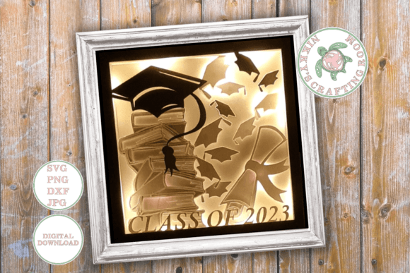 Class of 2023 3D SVG for Shadow Boxes Review