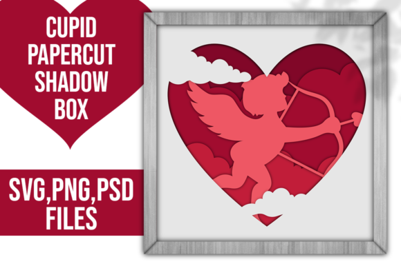 Cupid Valentine Shadowbox Box 3D SVG Review