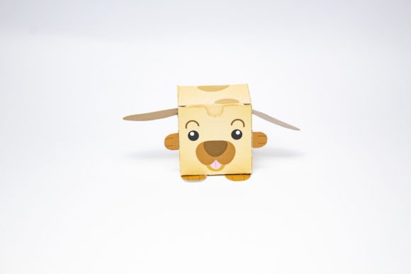 Dog Kids Favor Box: 3D SVG for Entertainment