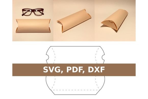 Glasses Case 3D SVG for Gift Boxes