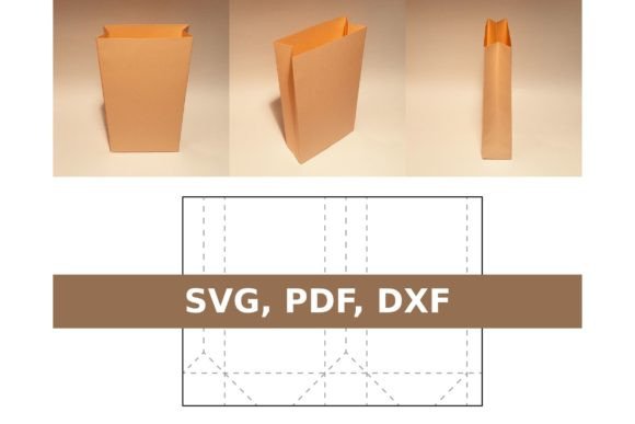 Grocery Bag 3D SVG for Gift Boxes & Crafts