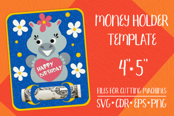 Hippo Birthday Money Holder: 3D SVG Shadow Box Review