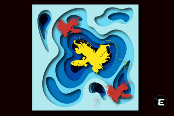 Koi 3D SVG for Shadow Boxes: A Designer Review