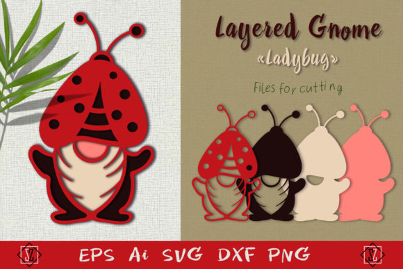 Layered Gnome Ladybug 3D SVG Shapes Review