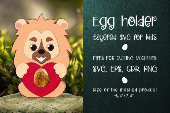 Lion Chocolate Egg Holder 3D SVG Shapes Review