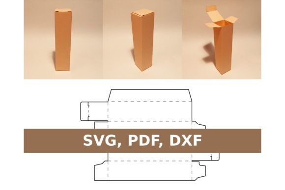 Lipstick Box 3D SVG for Gift Boxes & Branding