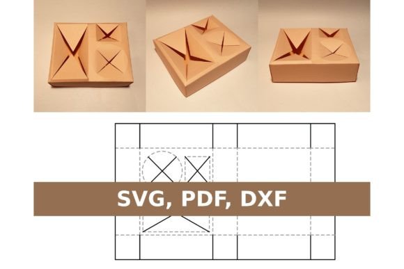 Movie Tray 3D SVG for Gift Boxes & Content