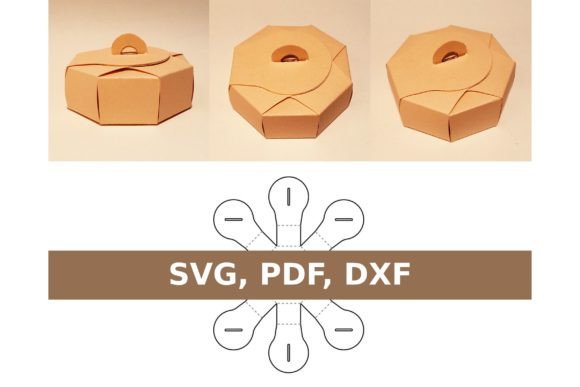 Round Box 3D SVG for Editorial Gift Boxes