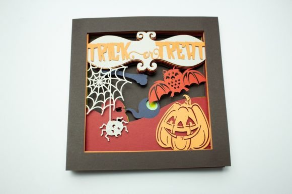 Trick or Treat Shadow Box: 3D SVG for Halloween Branding
